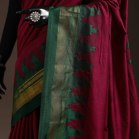 Mercerized cotton ilkal saree with chikki paras border 09