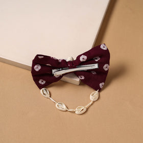Mirror shell work women’s bow hair clip 27 - handcrafted