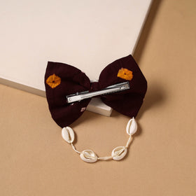 Mirror shell work women’s bow hair clip 28 - handcrafted