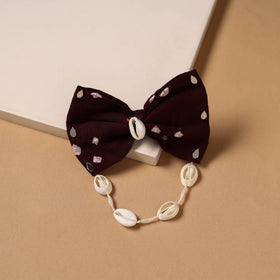 Mirror shell work women’s bow hair clip 28 - handcrafted