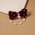 Mirror shell work women’s bow hair clip 32 - handcrafted
