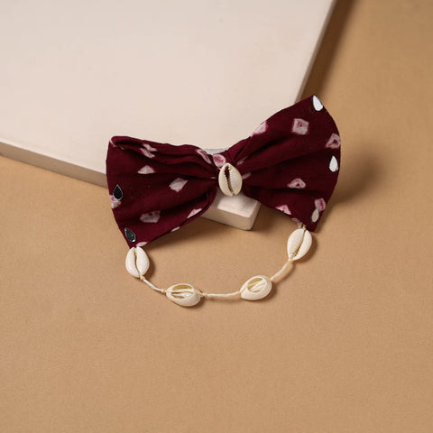 Mirror shell work women’s bow hair clip 32 - handcrafted