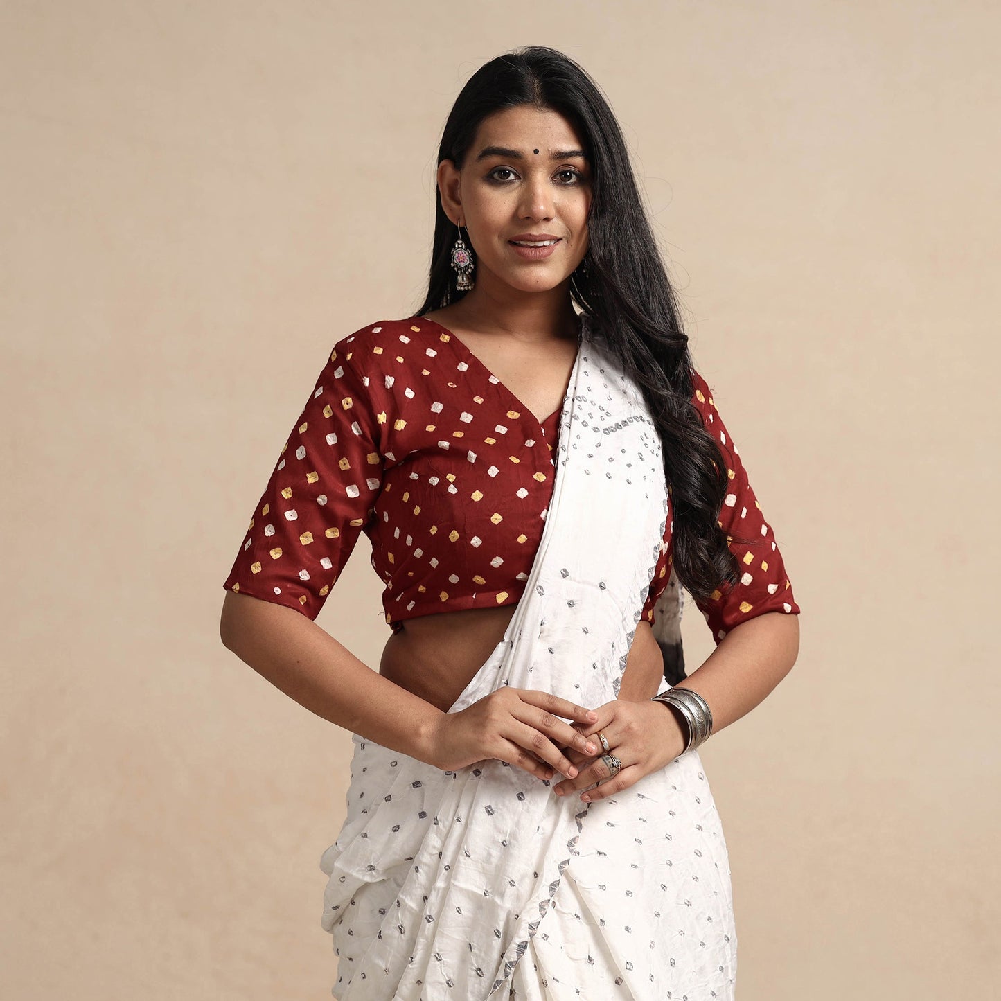  Bandhani Stitched Blouse
