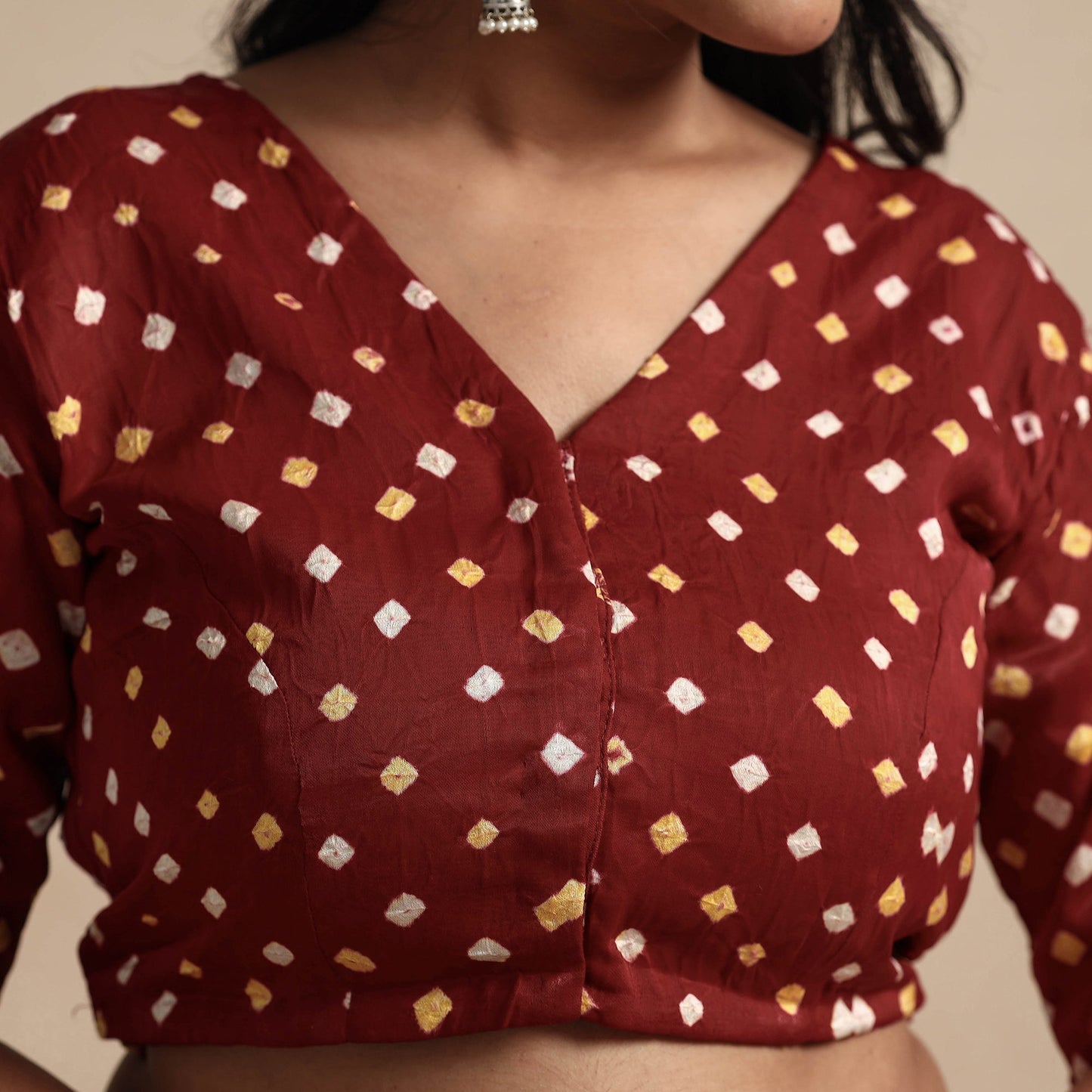  Bandhani Stitched Blouse
