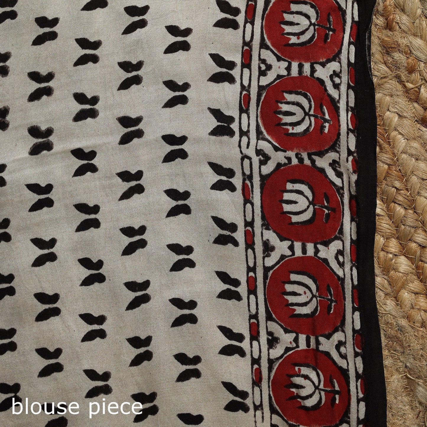 Modal silk hand bagru saree 25 - handcrafted