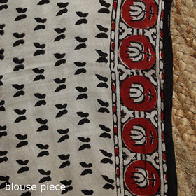 Modal silk hand bagru saree 25 - handcrafted