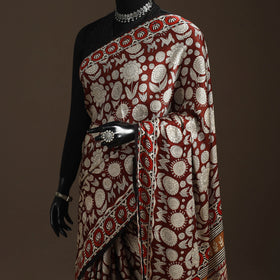 Modal silk hand bagru saree 25 - handcrafted