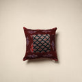 Modal silk patch pochampally ikat cushion cover 02