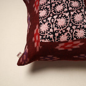 Modal silk patch pochampally ikat cushion cover 12