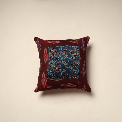 Modal silk patch pochampally ikat cushion cover 22
