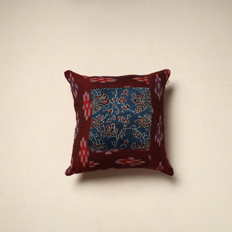 Modal silk patch pochampally ikat cushion cover 22