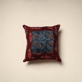 Modal silk patch pochampally ikat cushion cover 22