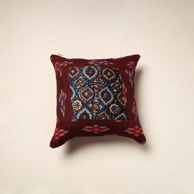 Modal silk patch pochampally ikat cushion cover 29