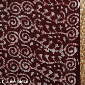 Mul cotton hand batik saree 02 - handcrafted