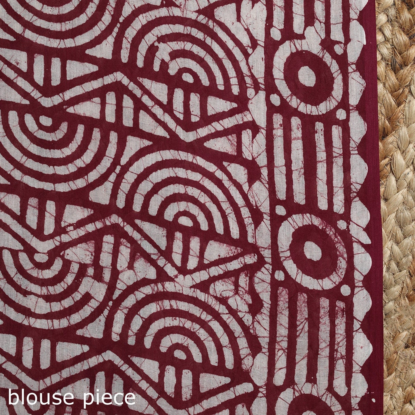 Mul cotton hand batik saree 03 - handcrafted