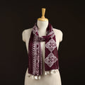 Mul cotton kutch hand batik stole with tassels 09