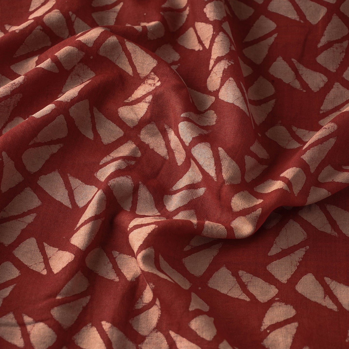  Pipad Block Printing Mulberry Silk Cotton Handloom Fabric 