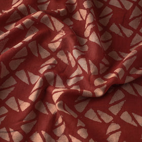 Pipad Block Printing Mulberry Silk Cotton Handloom Fabric 