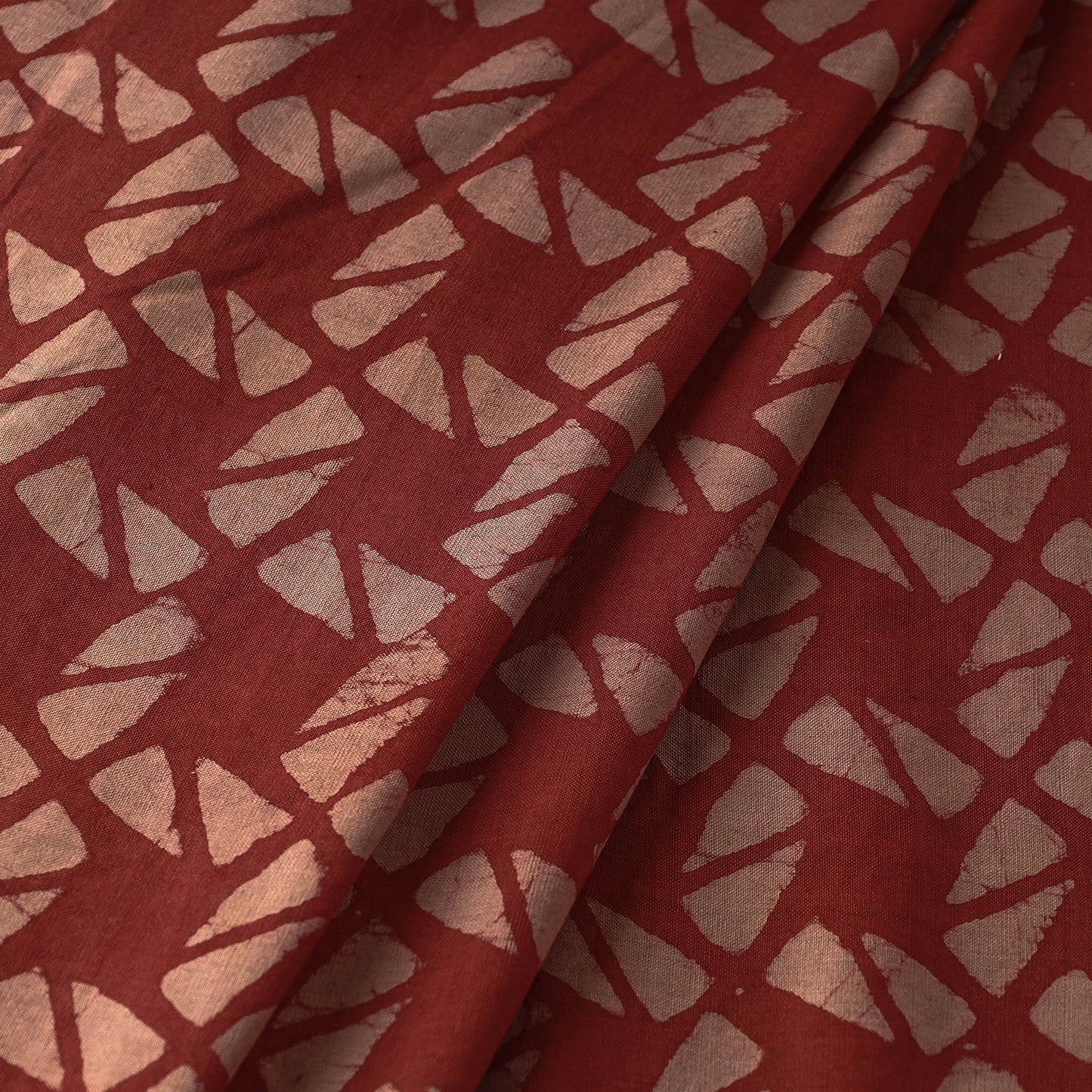  Pipad Block Printing Mulberry Silk Cotton Handloom Fabric 