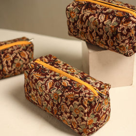  Maroon Multipurpose Handmade Toiletry Bags (Set of 3)