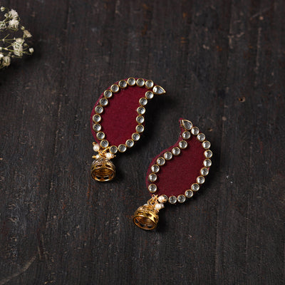 Buy Naira Stone Work Fabart Earrings