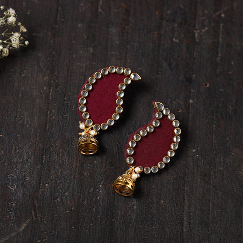 Buy Naira Stone Work Fabart Earrings