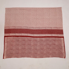 Maroon Natural Dyed Cotton Bagh Print Kurta Material