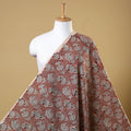 Maroon Natural Dyed Cotton Bagru Block Print Fabric
