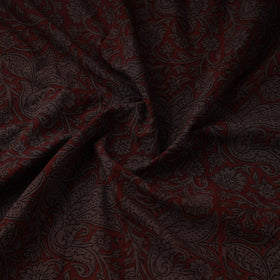 Brown - natural dyed cotton hand bagh fabric 04