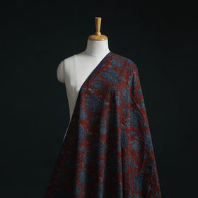 Natural dyed cotton kutch hand block ajrakh print fabric 09