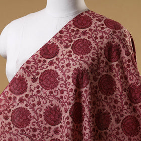 Maroon - natural dyed cotton vanaspati bagru fabric 17