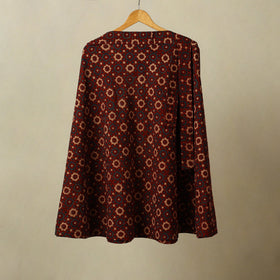 Maroon - cotton wrap around skirt 37 - handcrafted