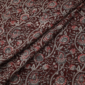 Natural dyed hand block print cotton kalamkari fabric 01