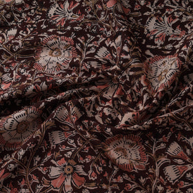 Natural dyed hand block print cotton kalamkari fabric 07