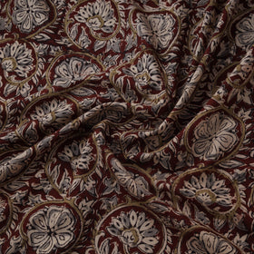 Natural dyed hand block print cotton kalamkari fabric 14