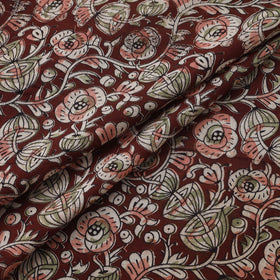 Natural dyed hand block print cotton kalamkari fabric 16