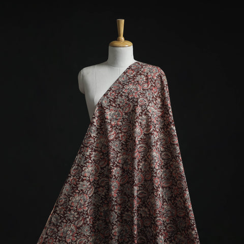 Natural dyed hand block print cotton kalamkari fabric 17