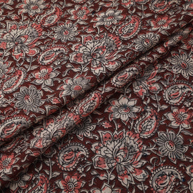 Natural dyed hand block print cotton kalamkari fabric 17