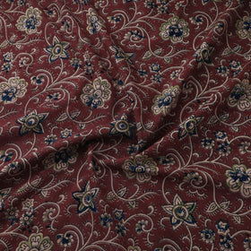 Natural dyed hand block print cotton kalamkari fabric 19