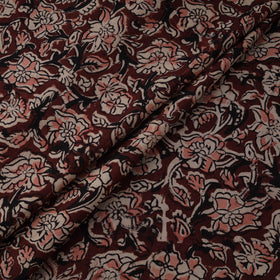 Natural dyed hand block print cotton kalamkari fabric 23