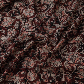 Natural dyed hand block print cotton kalamkari fabric 23