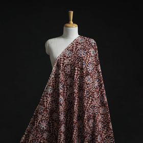 Natural dyed hand block print cotton kalamkari fabric 25