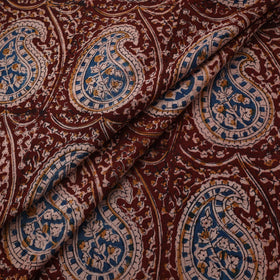 Natural dyed hand block print cotton kalamkari fabric 30