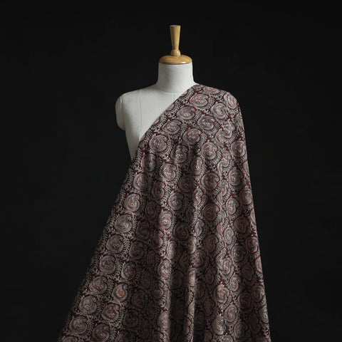 Natural dyed hand block print cotton kalamkari fabric 33