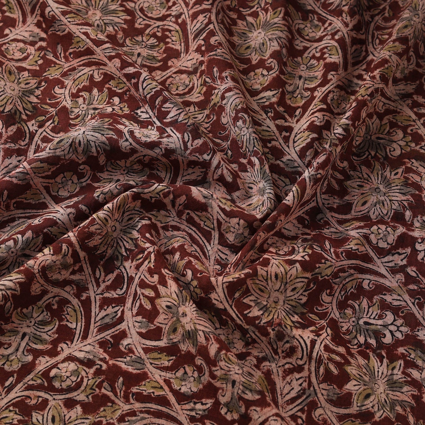 Natural dyed hand block print pure mul cotton pedana