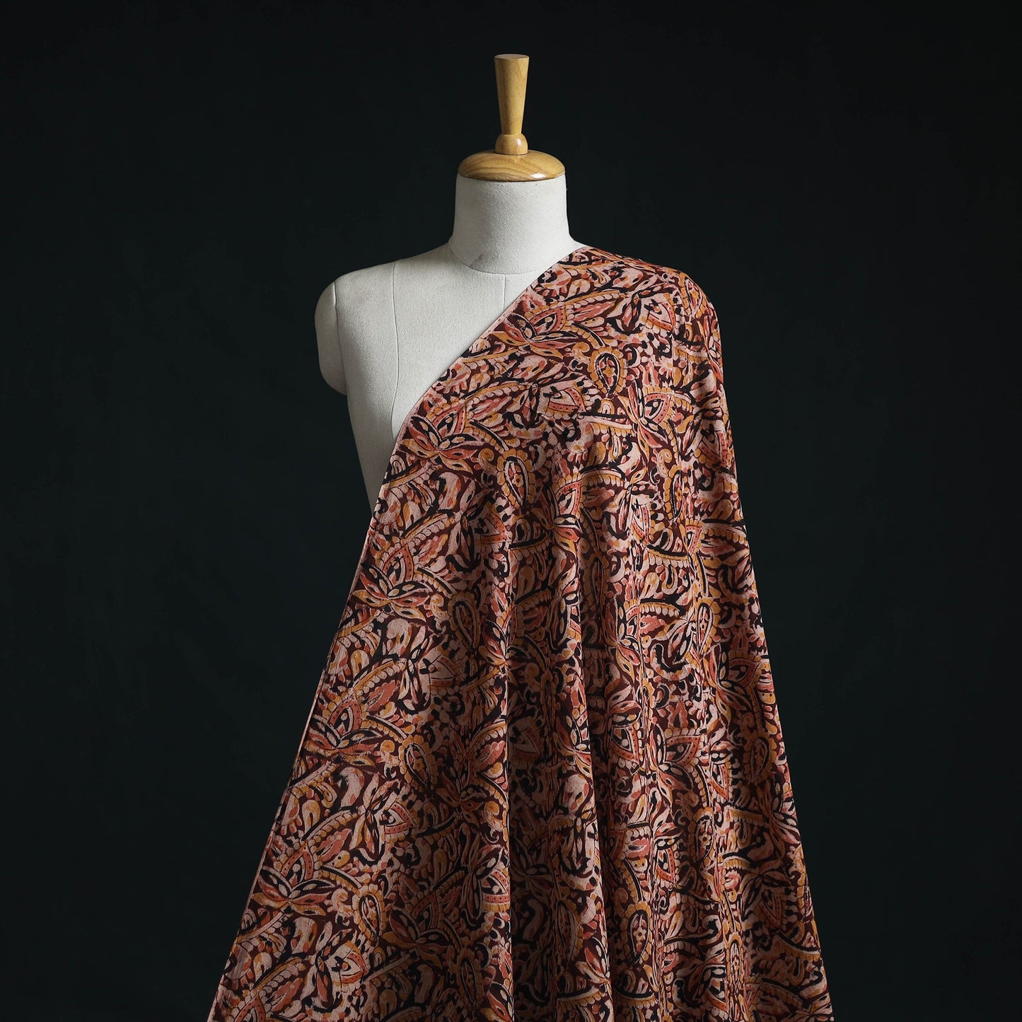 Natural dyed hand block print pure mul cotton pedana