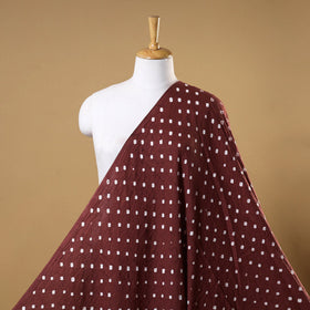 Maroon - natural dyed kutch tie-dye mul cotton bandhani