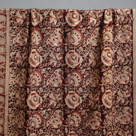 Natural dyed pedana kalamkari printed handloom cotton towel