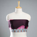 Maroon - nui shibori chanderi silk blouse piece 64
