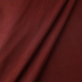  Organic Cotton Madder Plain Maroon Handloom Fabric
